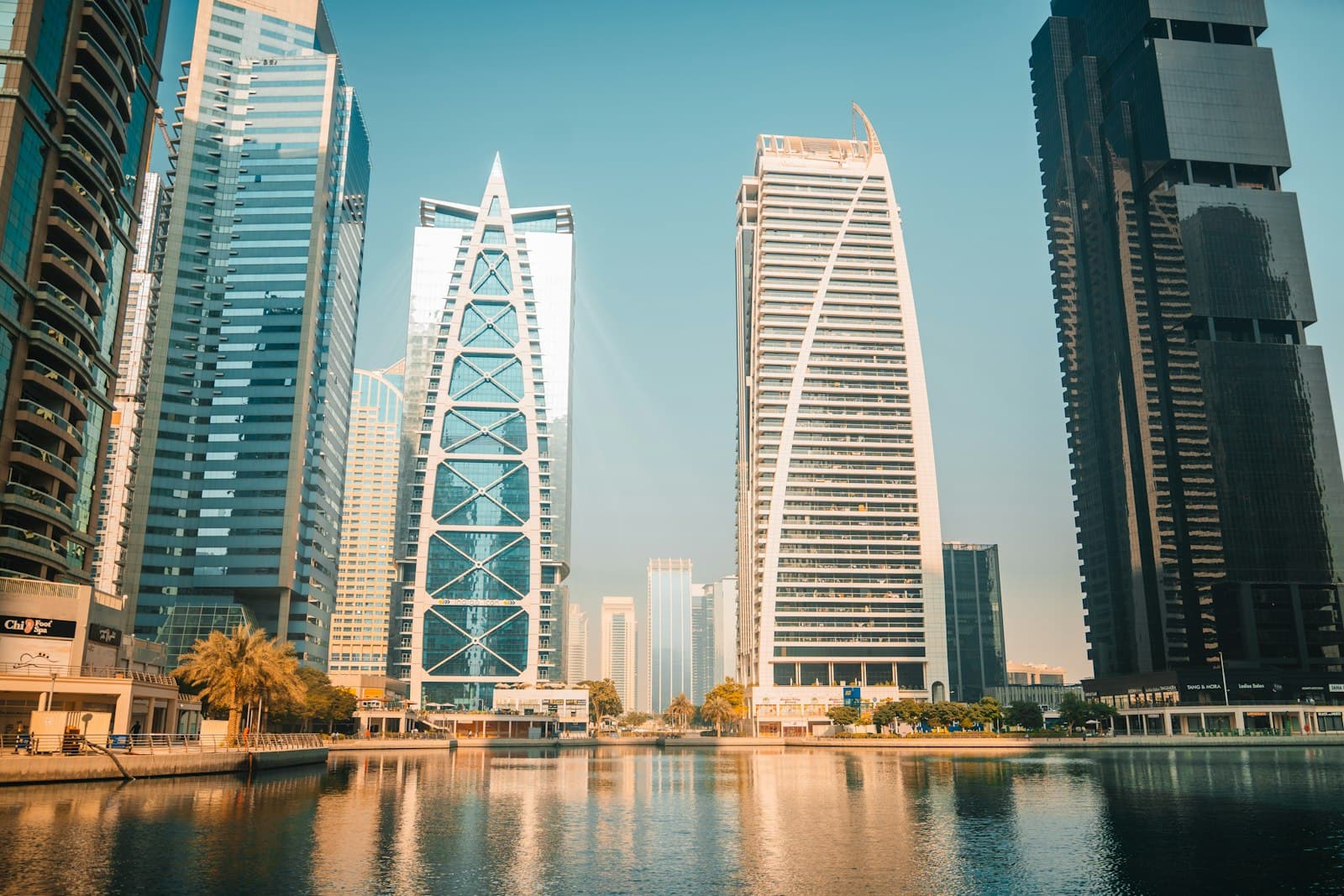 Residential towers on the Dubai waterfront