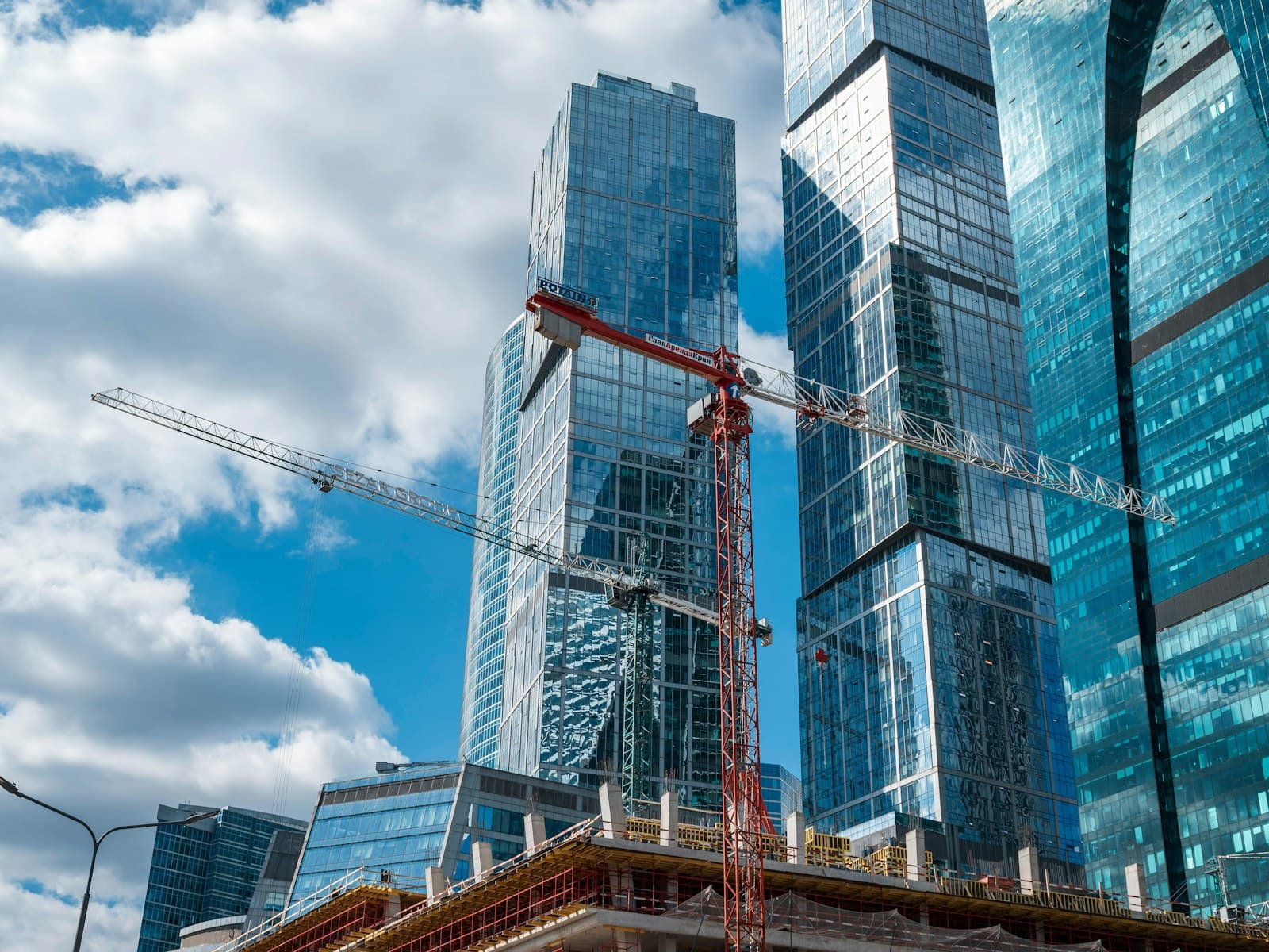New residential towers under construction